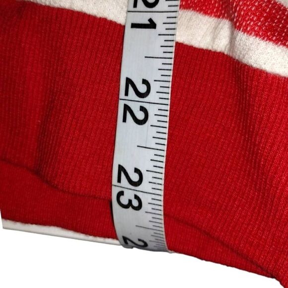 Stripe by N Womens Unisex Tee Shirt Size Small Bonjour Red White Stripes Cotton - Picture 12 of 12